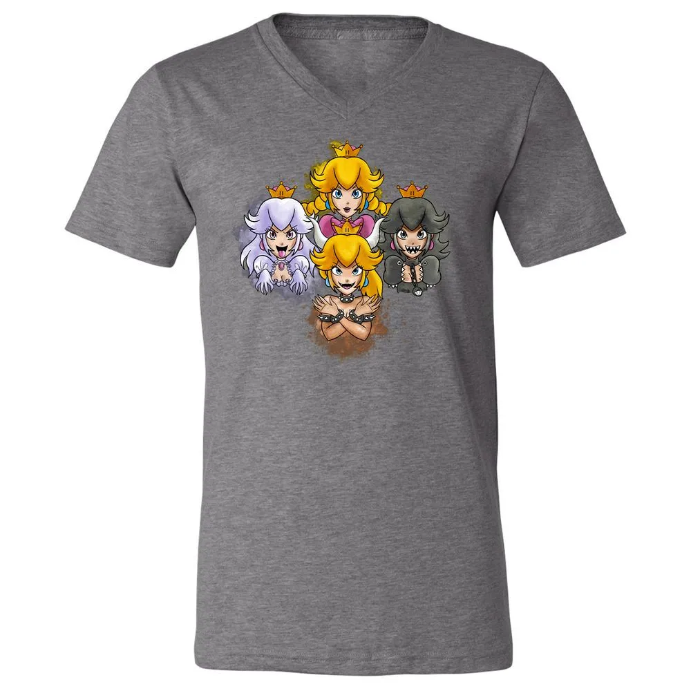 Unisex V-Neck T-Shirt - 9DCK5KPF - Deep Heather - 13