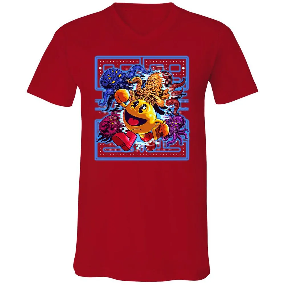 Unisex V-Neck T-Shirt - STL9ZKTV - Red - 3