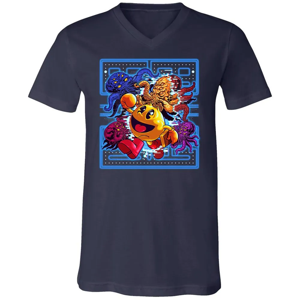 Unisex V-Neck T-Shirt - STL9ZKTV - Navy - 2