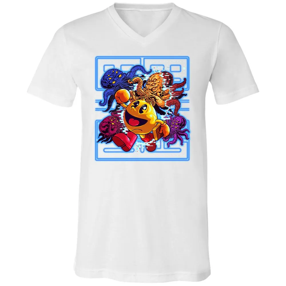 Unisex V-Neck T-Shirt - STL9ZKTV - White - 5