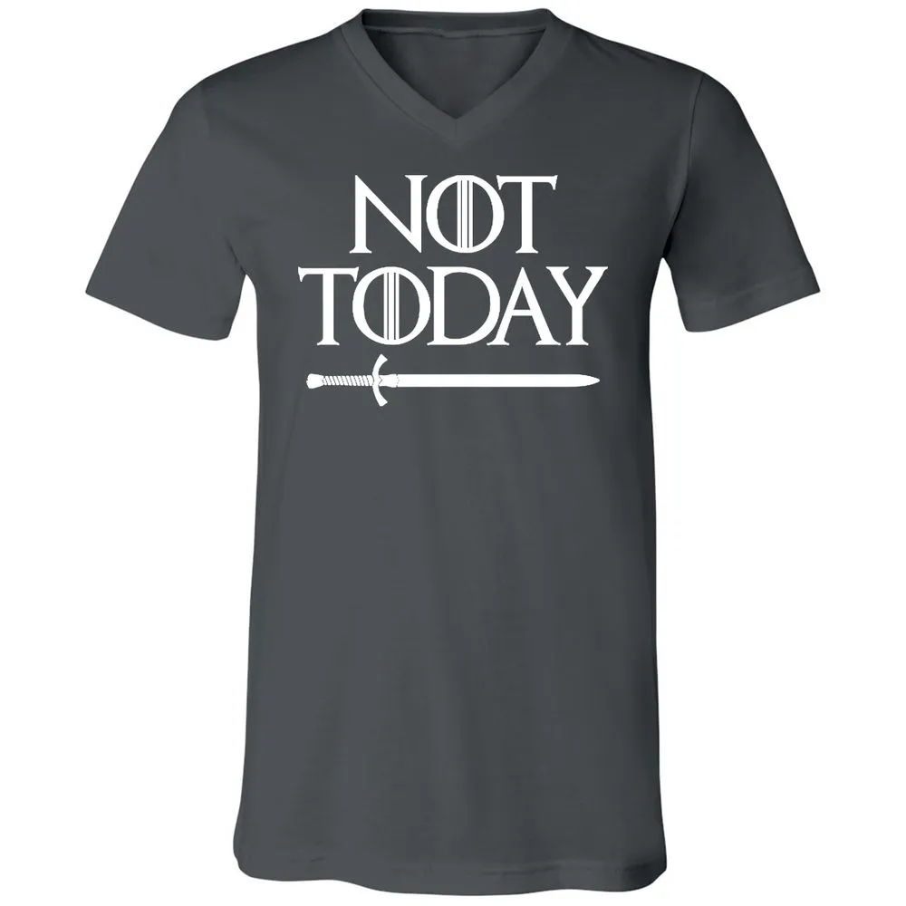 Unisex V-Neck T-Shirt - 6VK8F97Y - Asphalt - 12