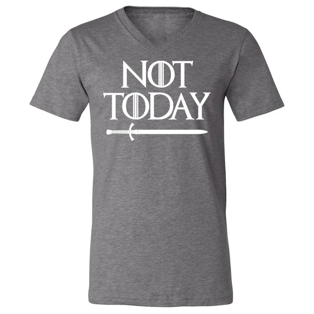 Unisex V-Neck T-Shirt - 6VK8F97Y - Deep Heather - 13