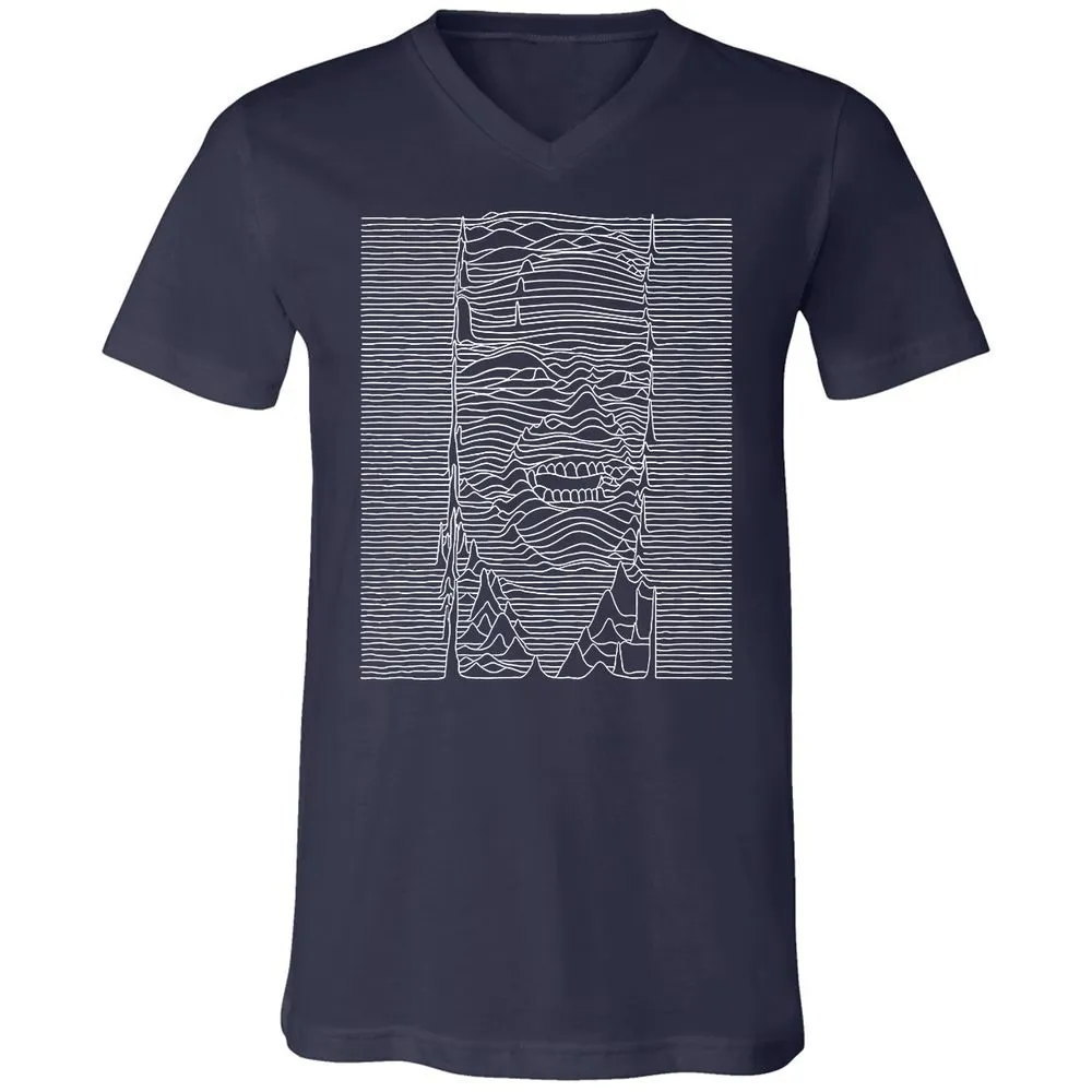 Unisex V-Neck T-Shirt - JEGP71F5 - Navy - 2