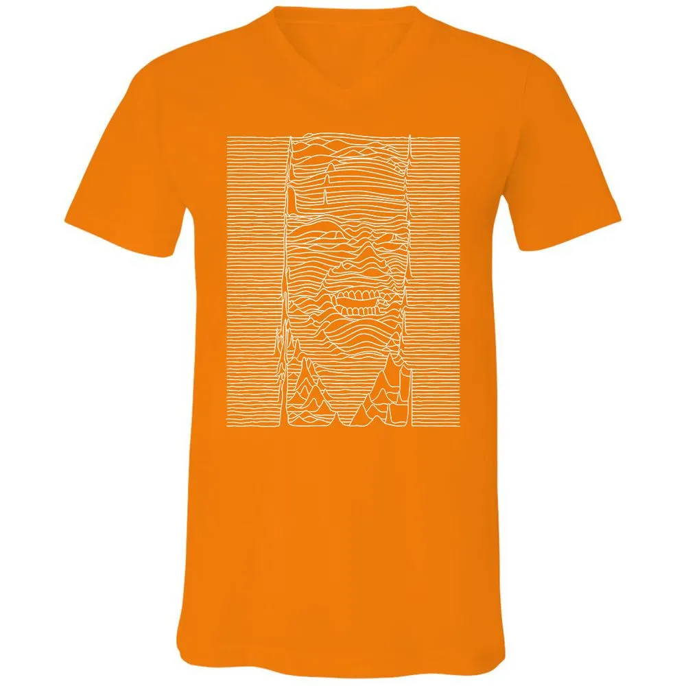 Unisex V-Neck T-Shirt - JEGP71F5 - Orange - 11
