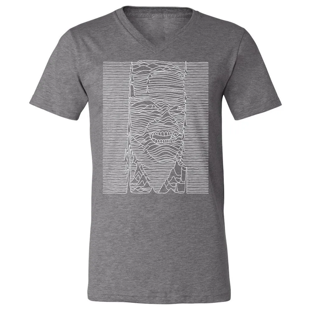 Unisex V-Neck T-Shirt - JEGP71F5 - Deep Heather - 13