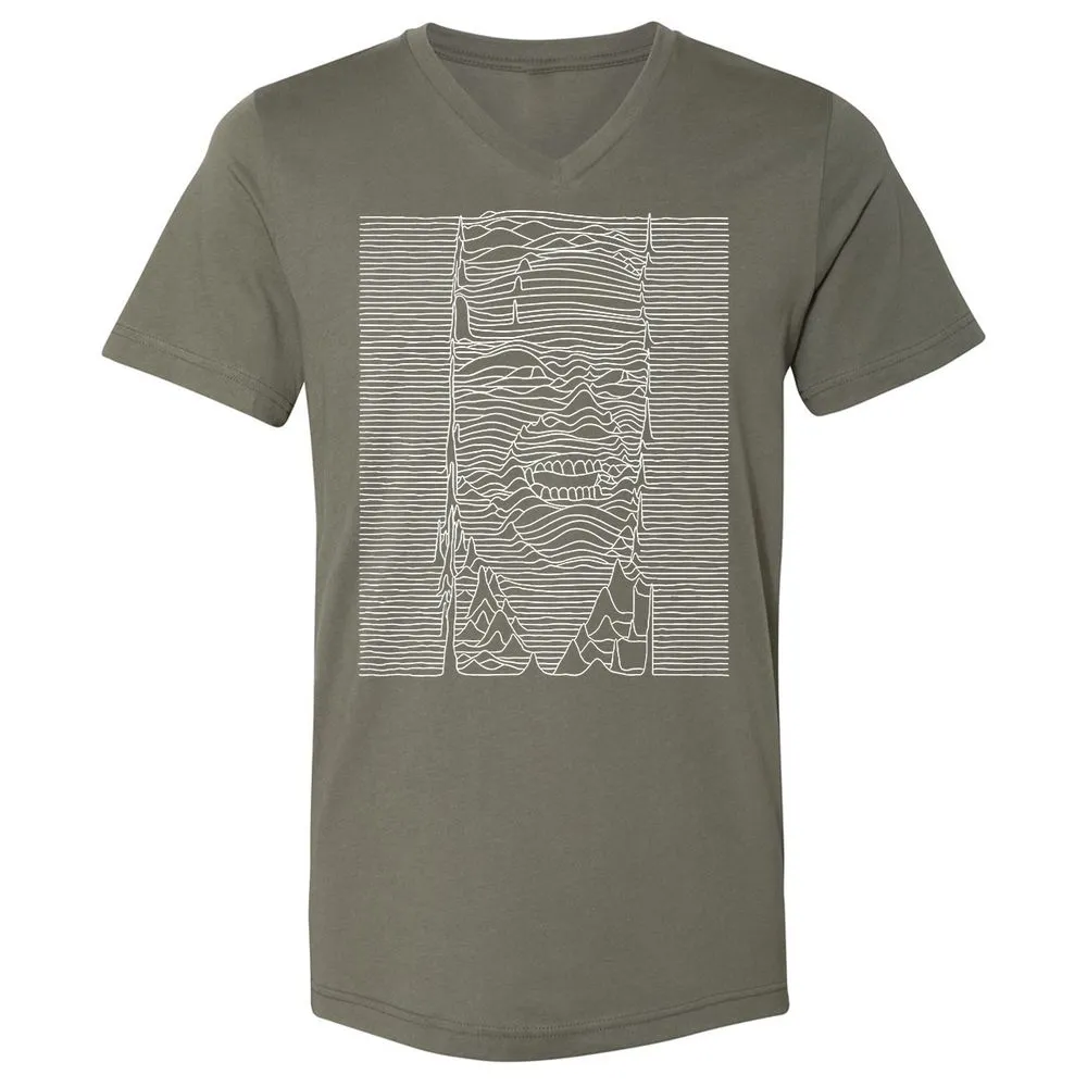 Unisex V-Neck T-Shirt - JEGP71F5 - Military Green - 10