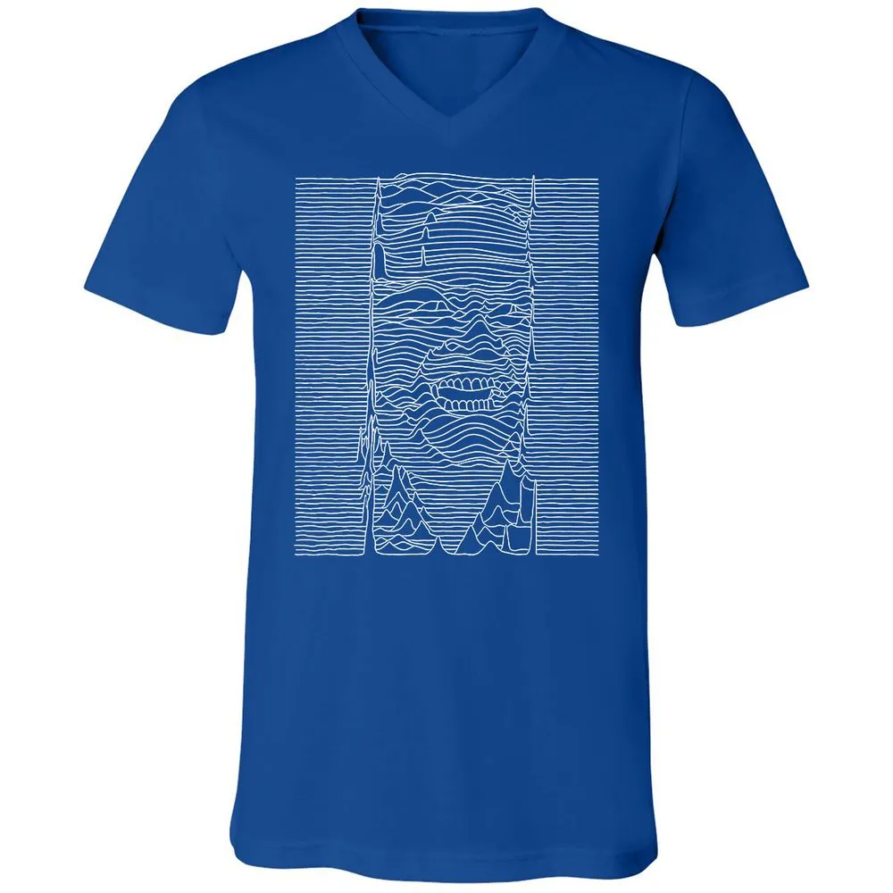 Unisex V-Neck T-Shirt - JEGP71F5 - True Royal - 4