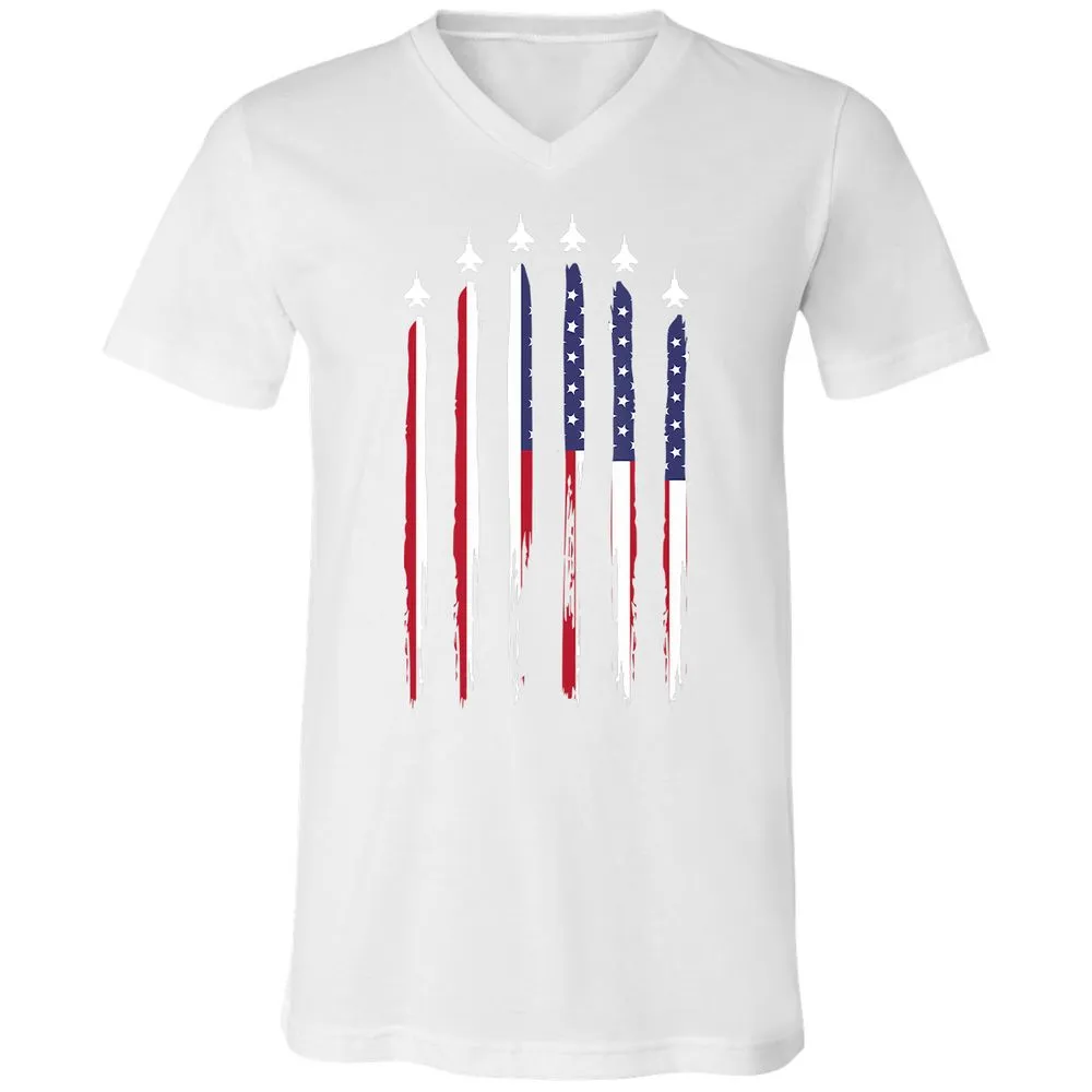 Unisex V-Neck T-Shirt - NTKJLJN9 - White - 5