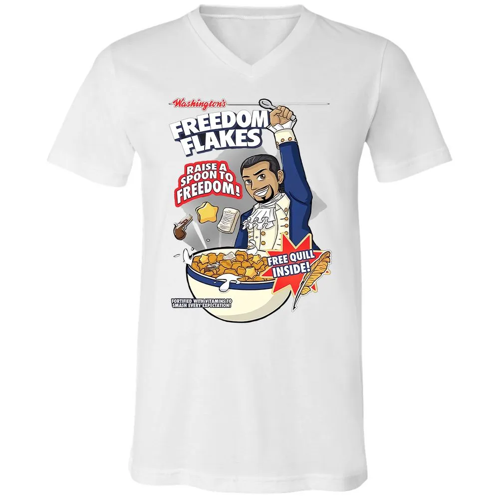 Unisex V-Neck T-Shirt - WVYJUXYH - White - 5