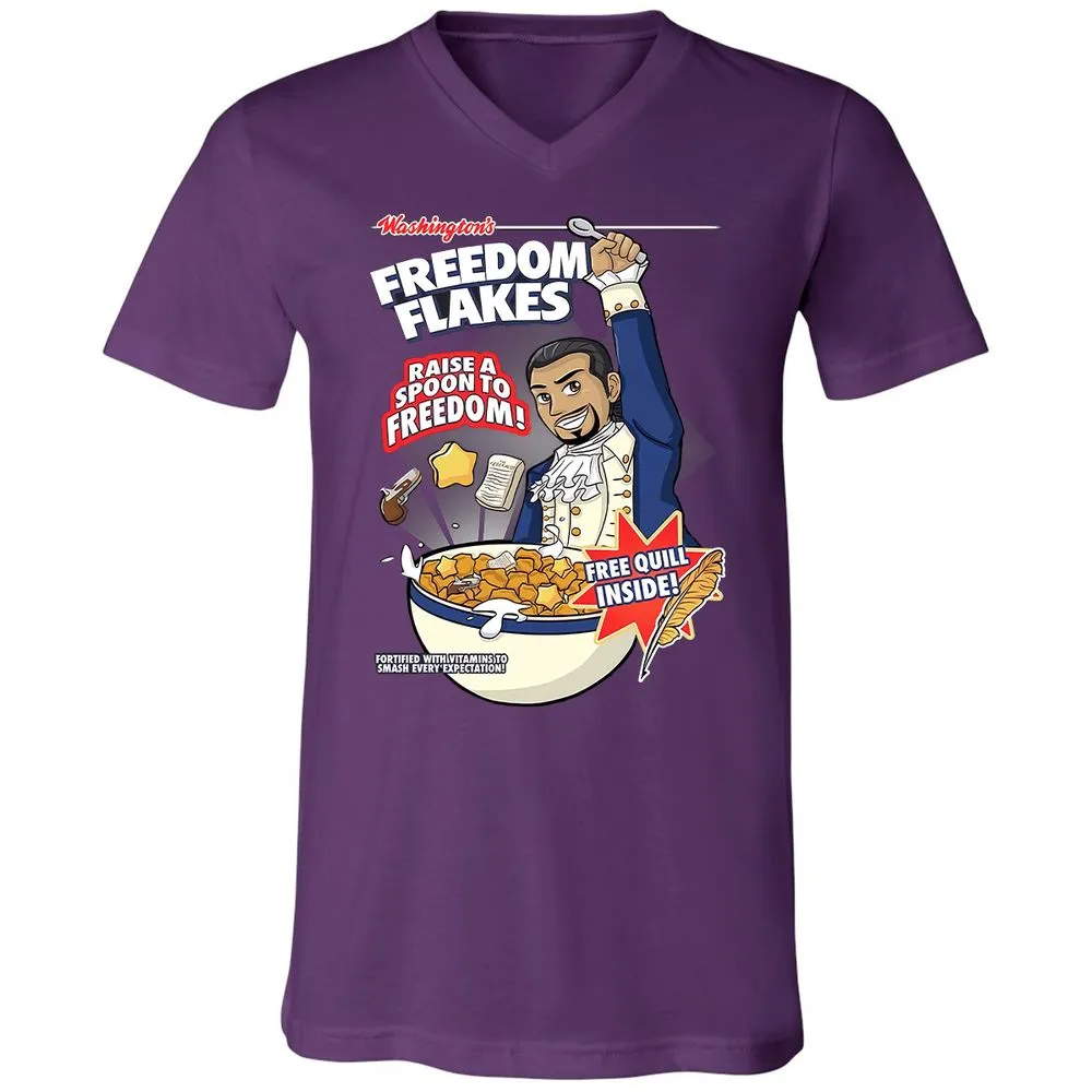 Unisex V-Neck T-Shirt - WVYJUXYH - Team Purple - 9