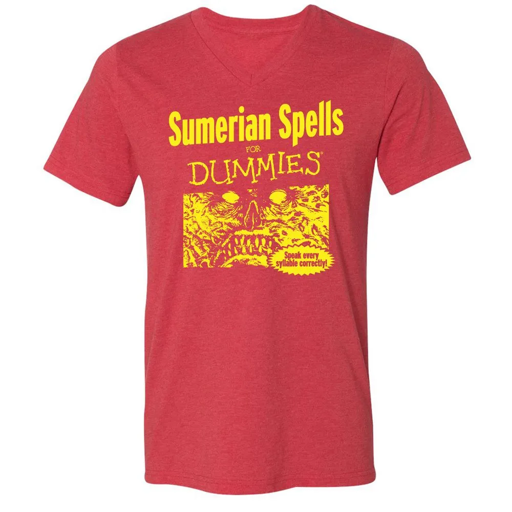 Unisex V-Neck T-Shirt - HQ4F99BC - Heather Red - 16