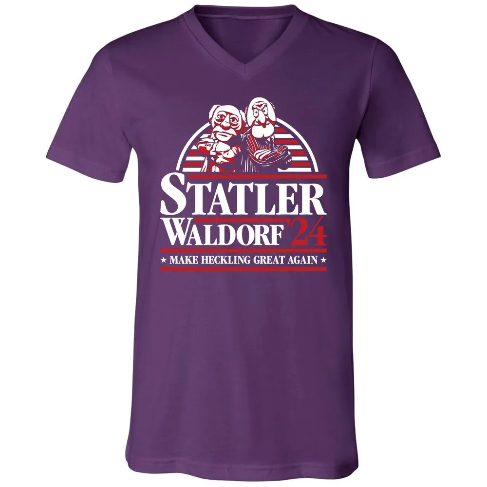 Unisex V-Neck T-Shirt - BSNERUY2 - Team Purple - 9