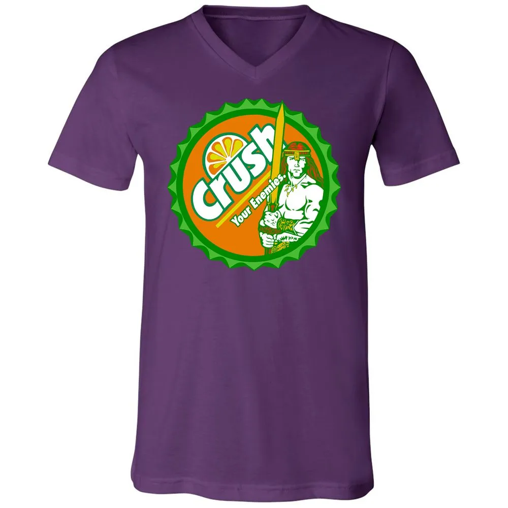 Unisex V-Neck T-Shirt - TCQM6E5P - Team Purple - 9