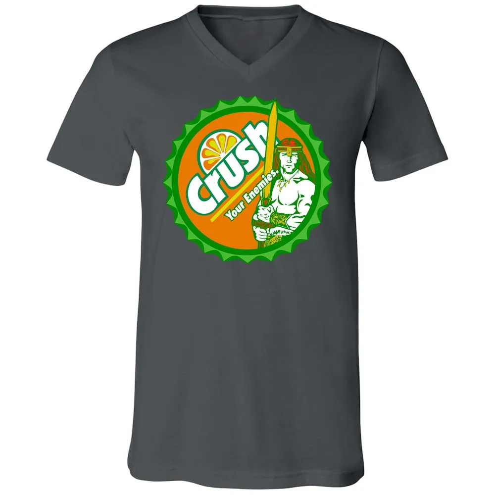 Unisex V-Neck T-Shirt - TCQM6E5P - Asphalt - 12