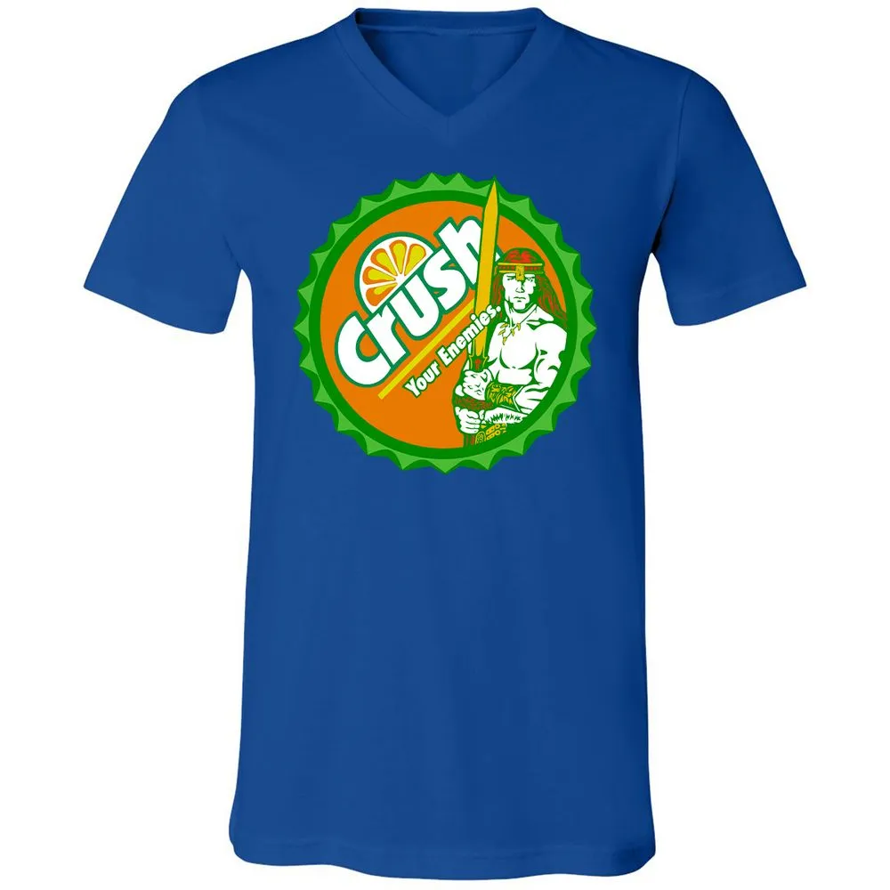 Unisex V-Neck T-Shirt - TCQM6E5P - True Royal - 4