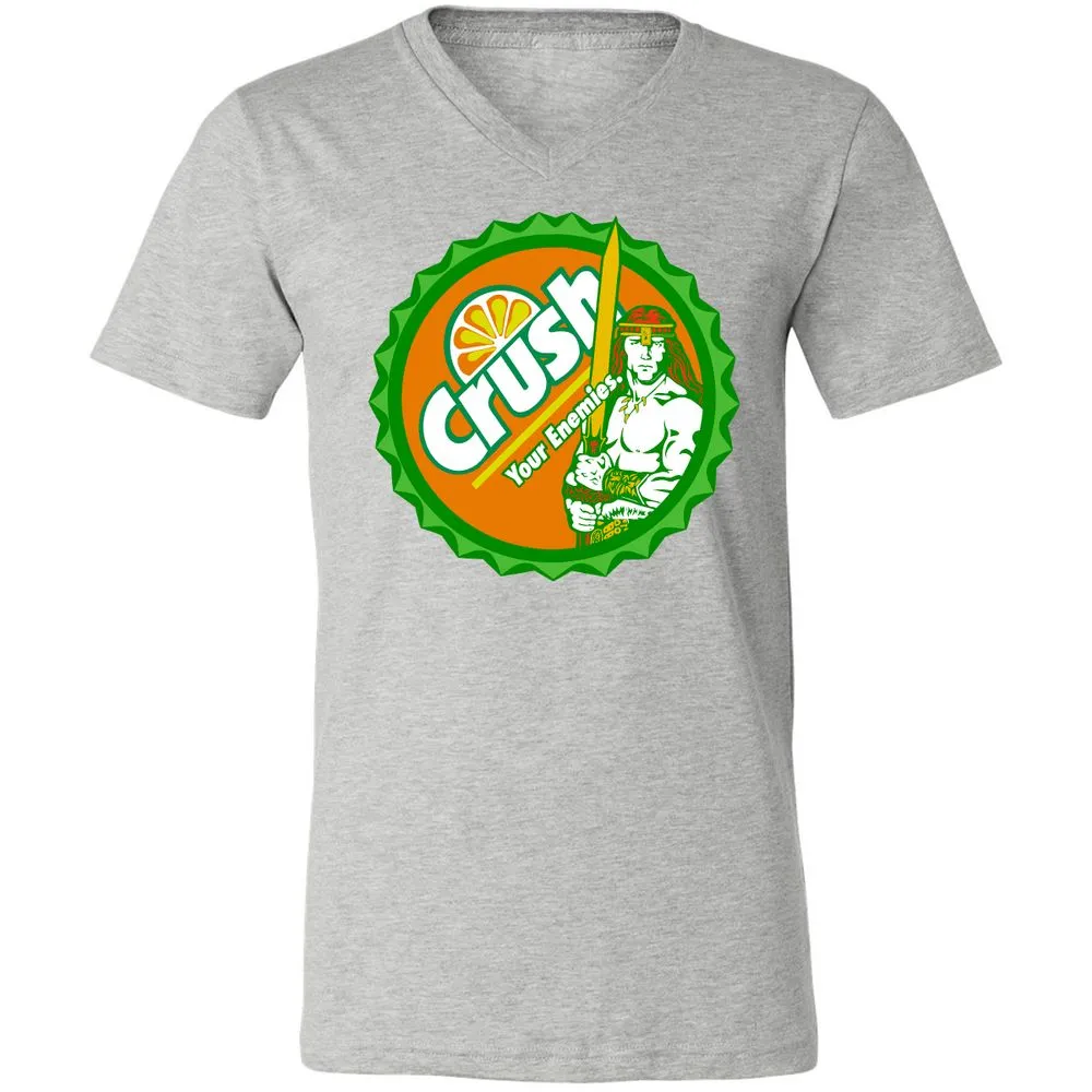 Unisex V-Neck T-Shirt - TCQM6E5P - Athletic Heather - 7