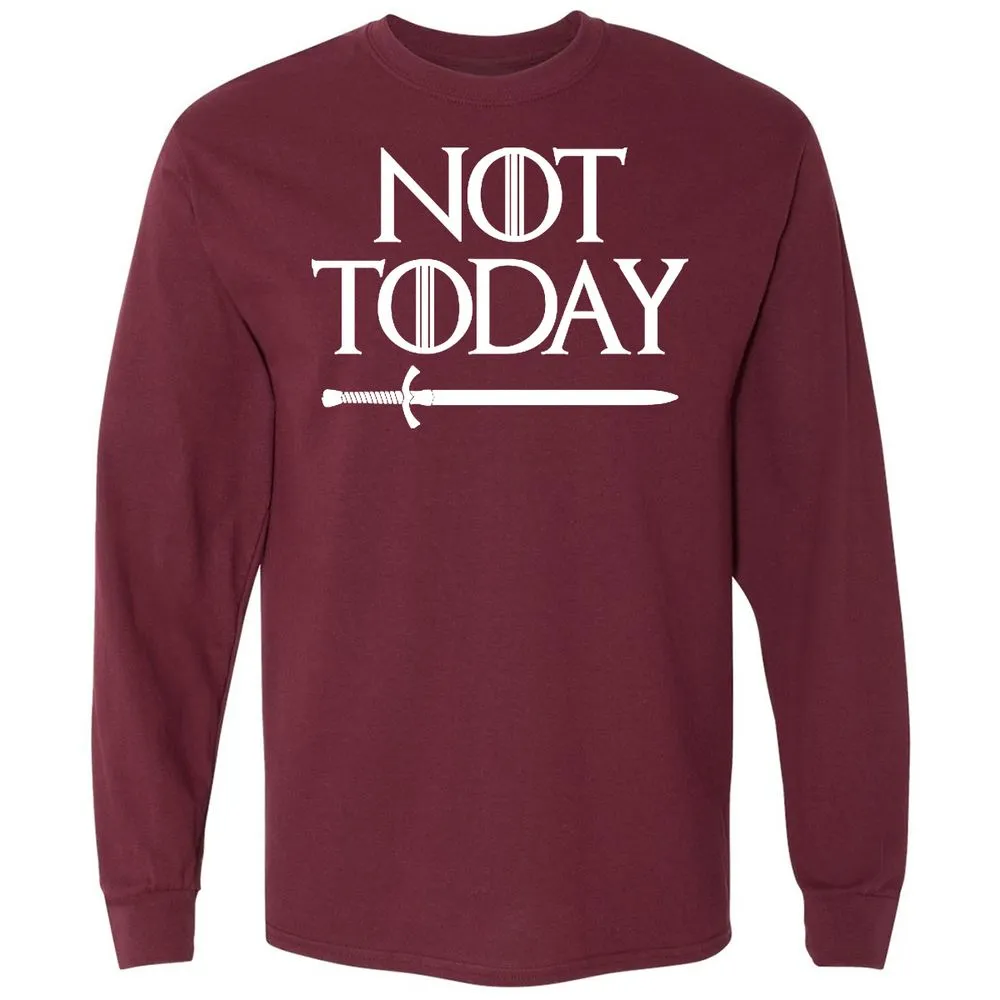 Long Sleeve T-Shirt - C67RZS65 - Maroon - 11