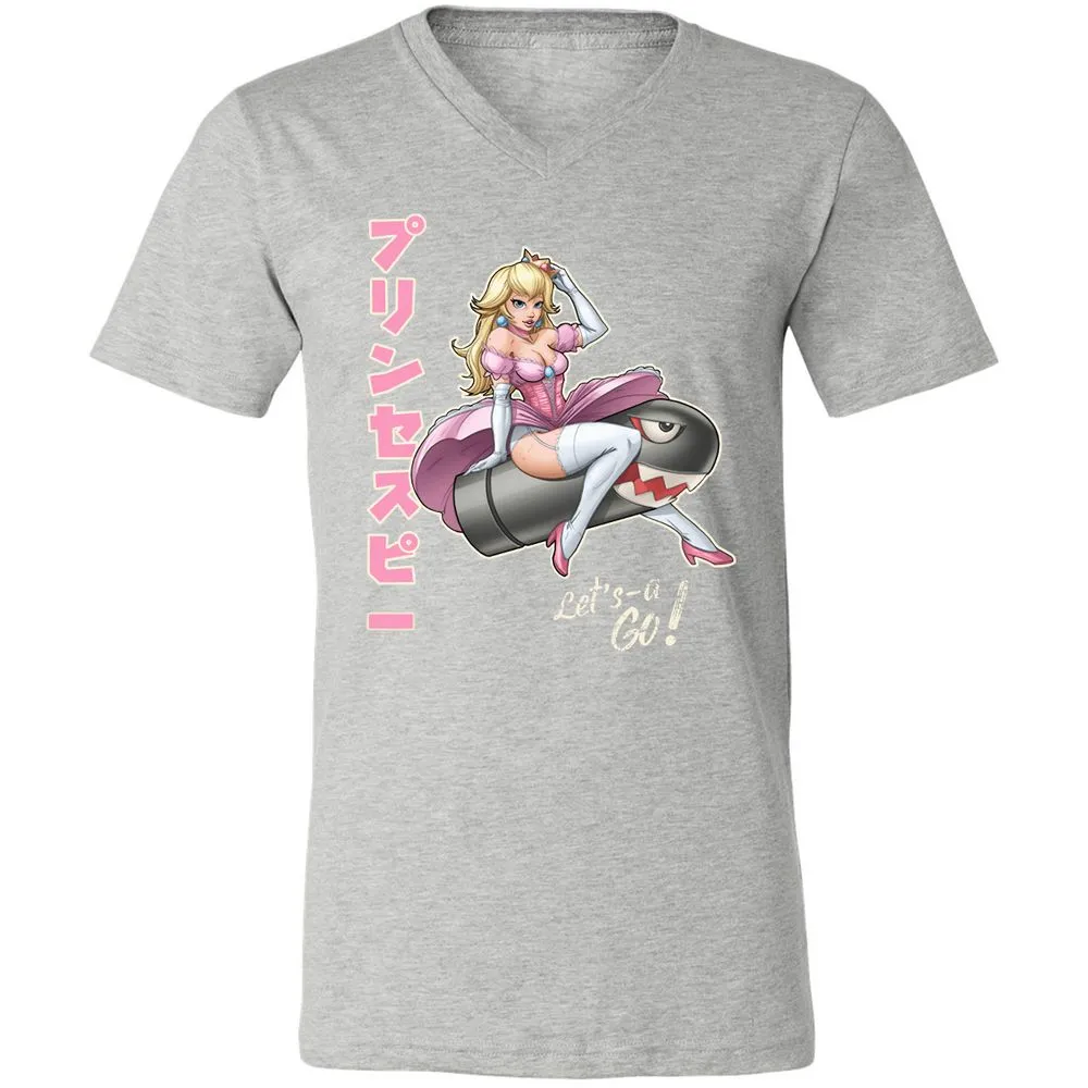 Unisex V-Neck T-Shirt - 6PEE93JC - Athletic Heather - 7