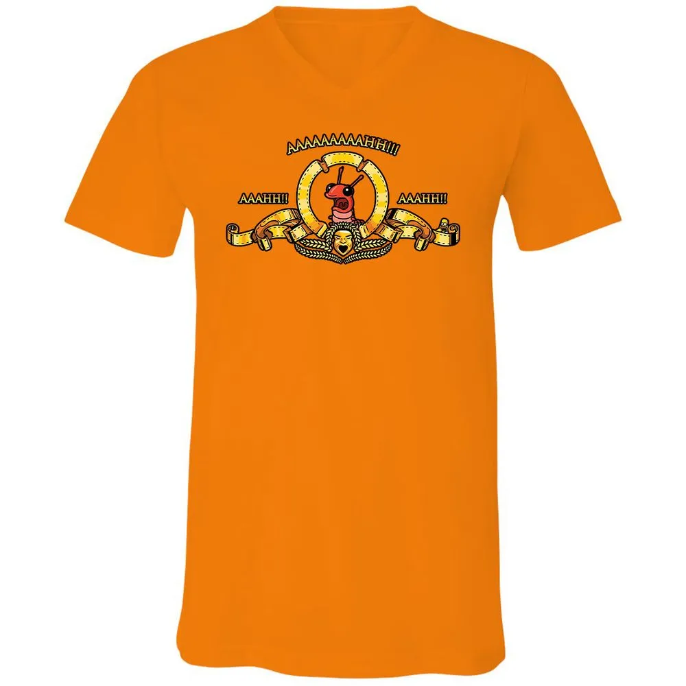 Unisex V-Neck T-Shirt - A257GX3S - Orange - 11