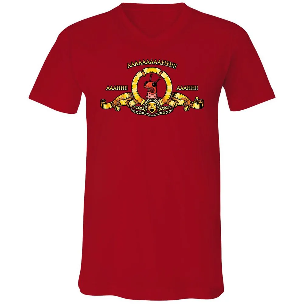 Unisex V-Neck T-Shirt - A257GX3S - Red - 3