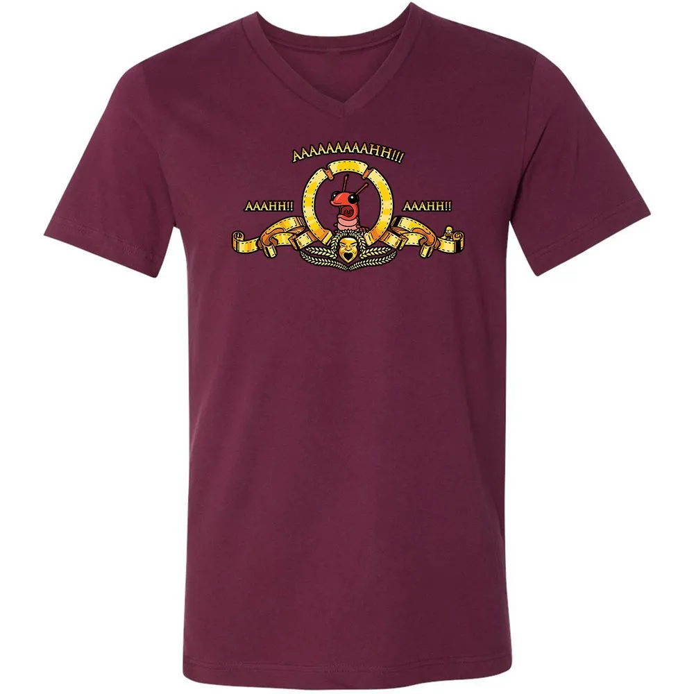 Unisex V-Neck T-Shirt - A257GX3S - Maroon - 6