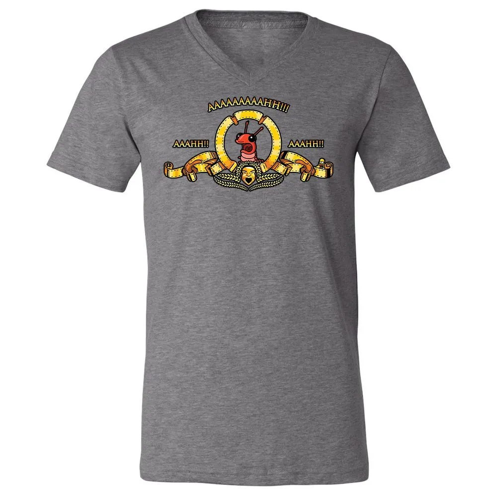Unisex V-Neck T-Shirt - A257GX3S - Deep Heather - 13
