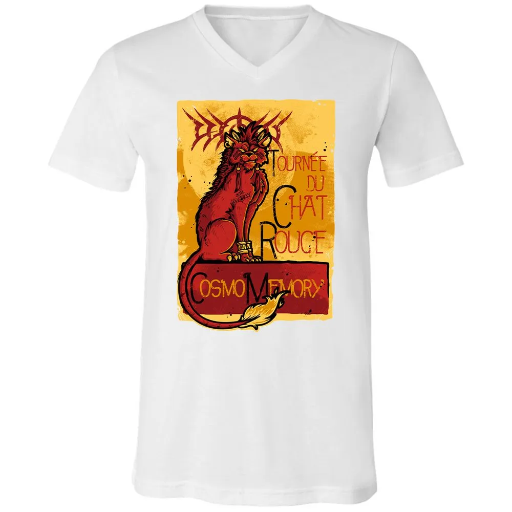 Unisex V-Neck T-Shirt - VKM92Q1S - White - 5