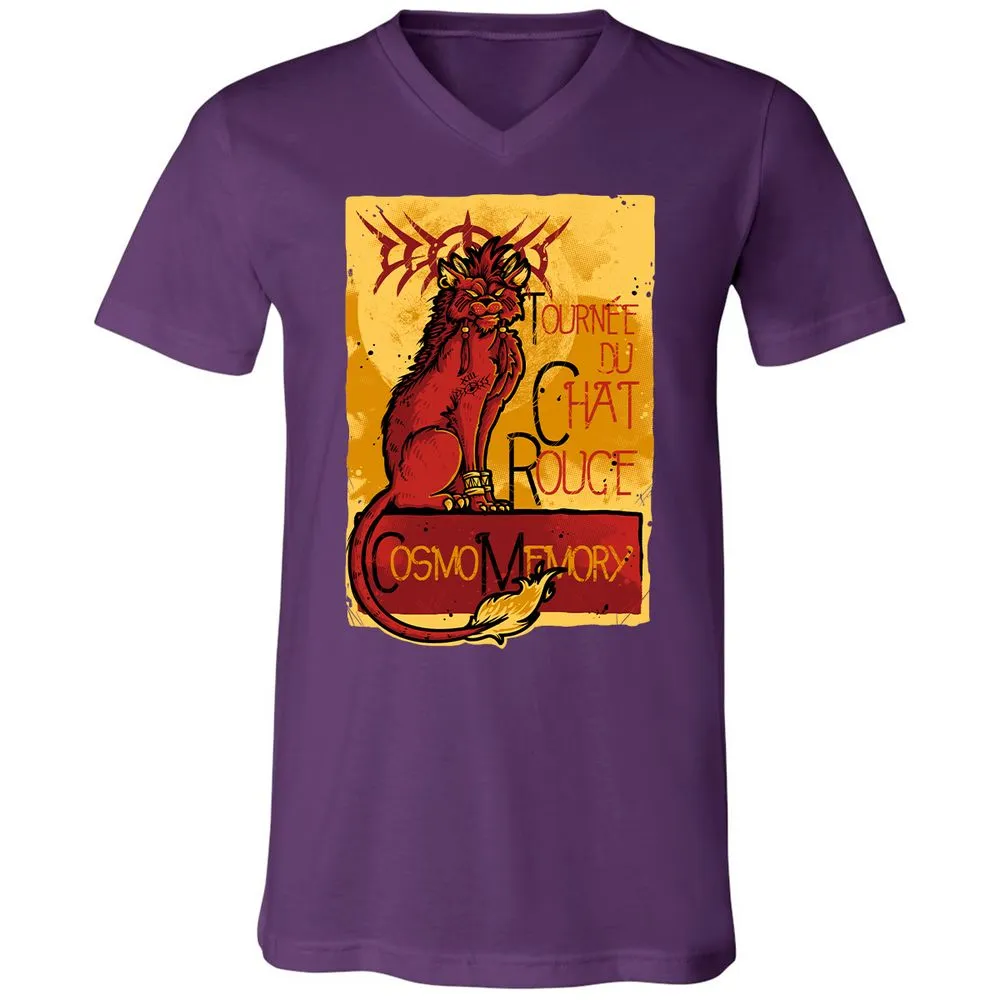 Unisex V-Neck T-Shirt - VKM92Q1S - Team Purple - 9