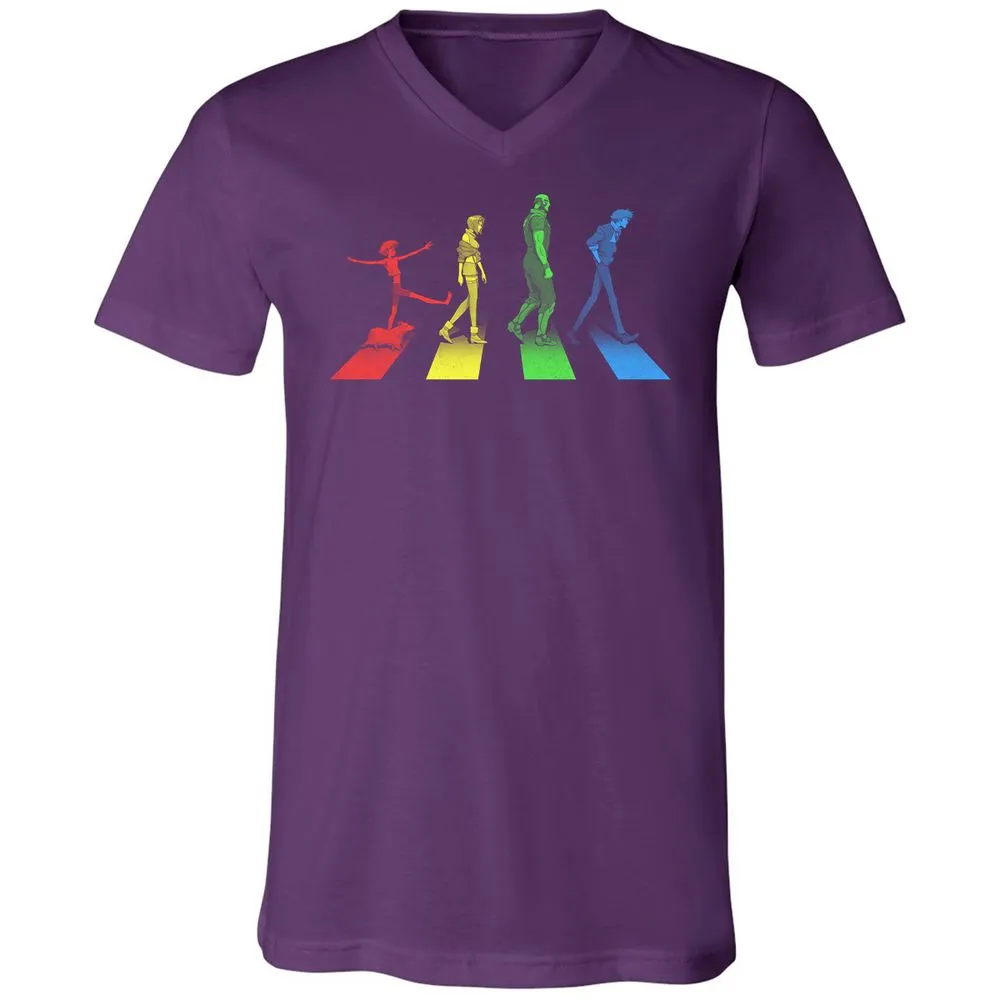 Unisex V-Neck T-Shirt - L473JG4H - Team Purple - 9