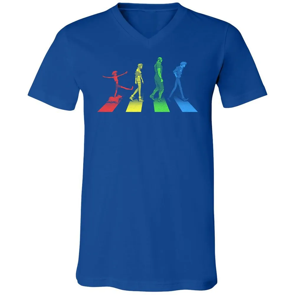 Unisex V-Neck T-Shirt - L473JG4H - True Royal - 4