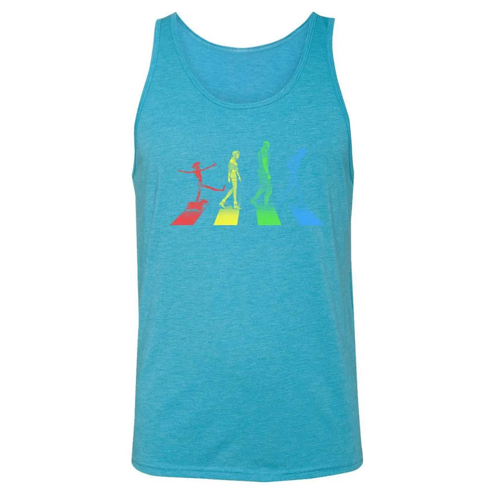 Unisex Jersey Tank - X9YVKUKF - Aqua Triblend - 3
