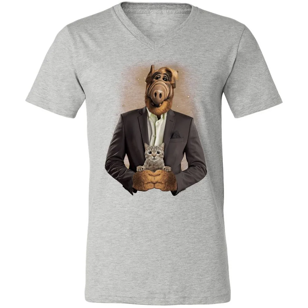 Unisex V-Neck T-Shirt - RHFGZGKW - Athletic Heather - 7
