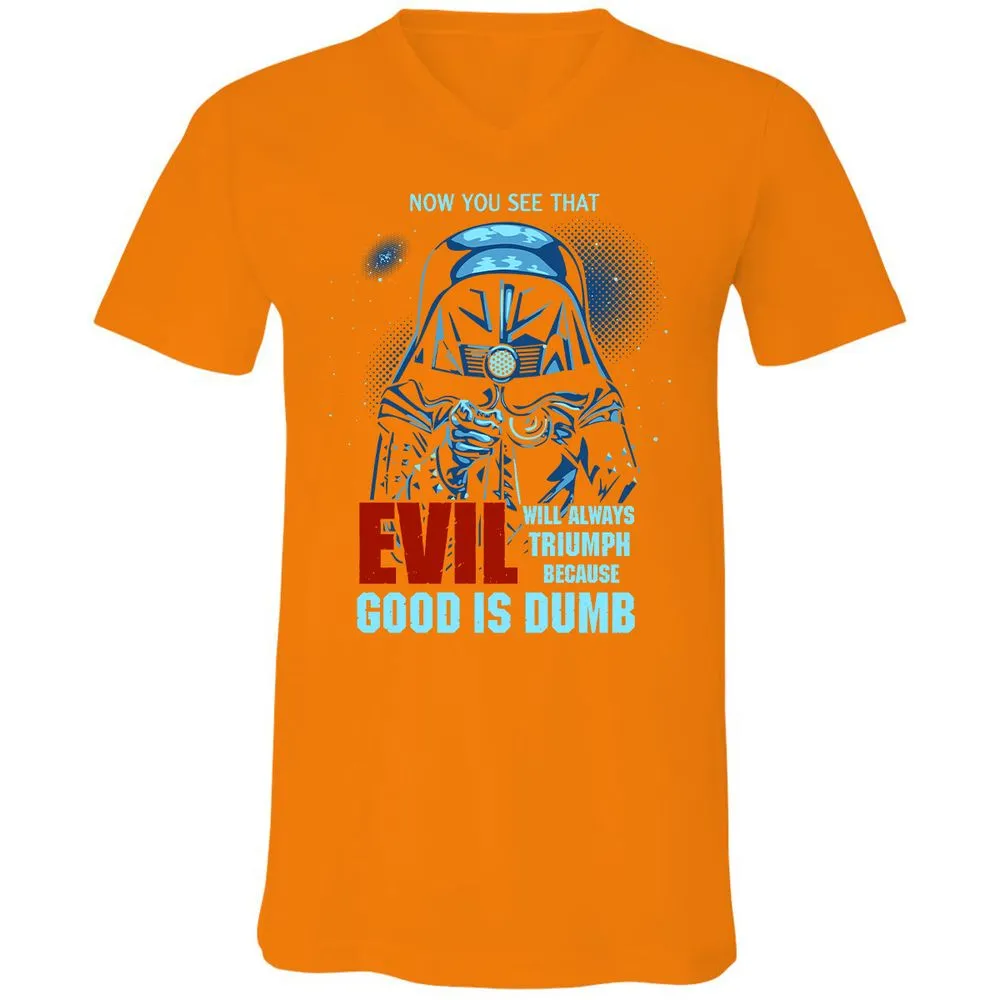 Unisex V-Neck T-Shirt - TVYWLEPL - Orange - 11
