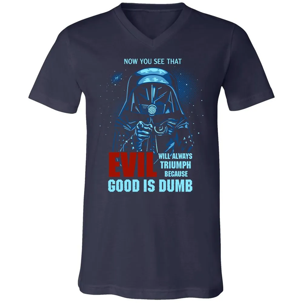 Unisex V-Neck T-Shirt - TVYWLEPL - Navy - 2