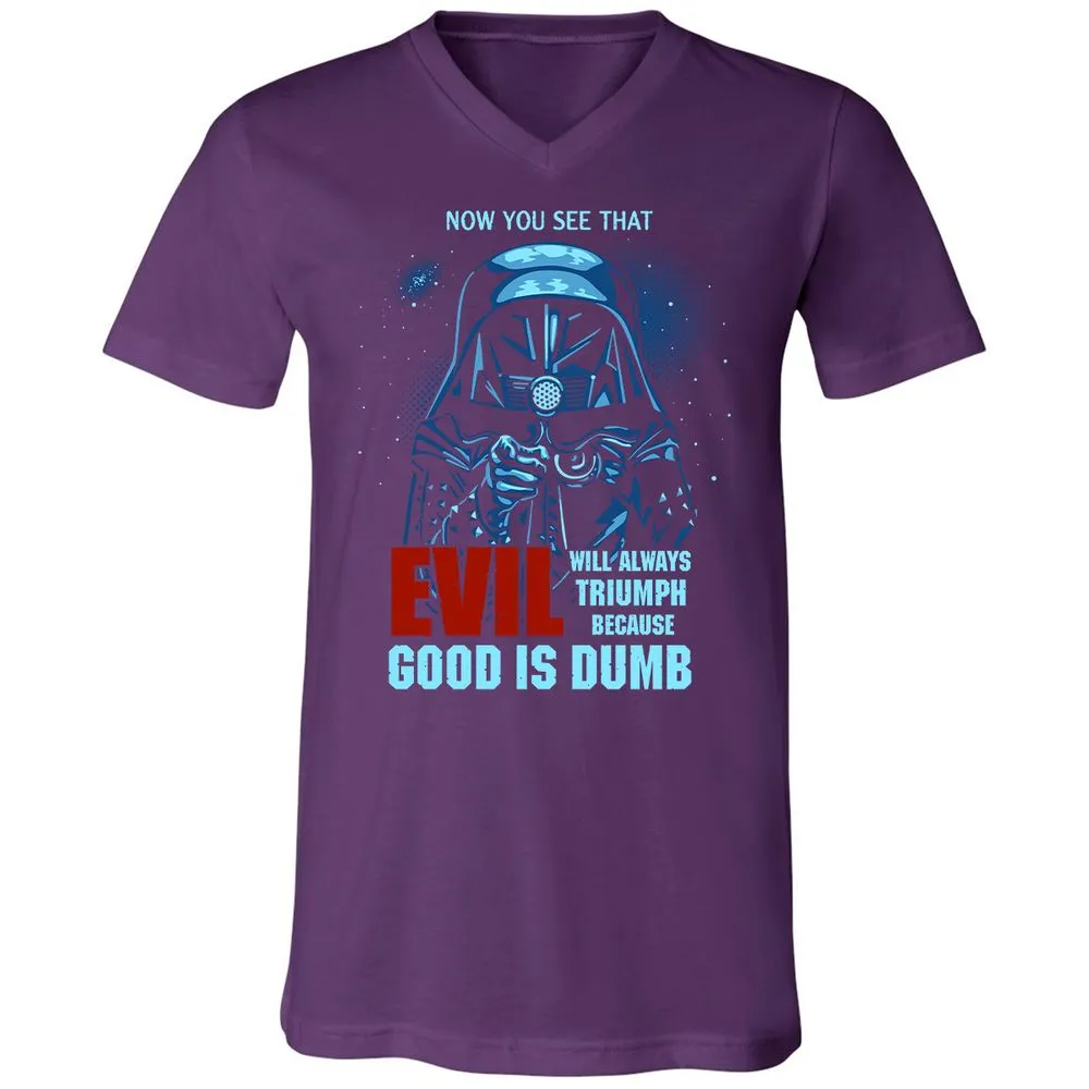Unisex V-Neck T-Shirt - TVYWLEPL - Team Purple - 9