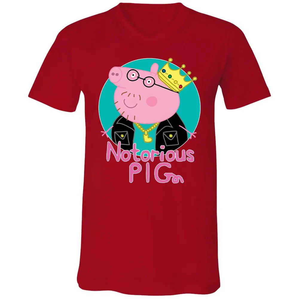 Unisex V-Neck T-Shirt - 2D3FEFPC - Red - 3