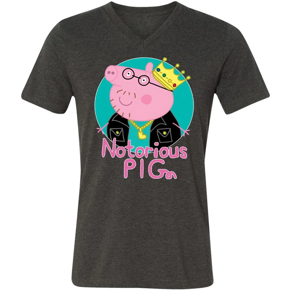 Unisex V-Neck T-Shirt - 2D3FEFPC - Dark Grey Heather - 8