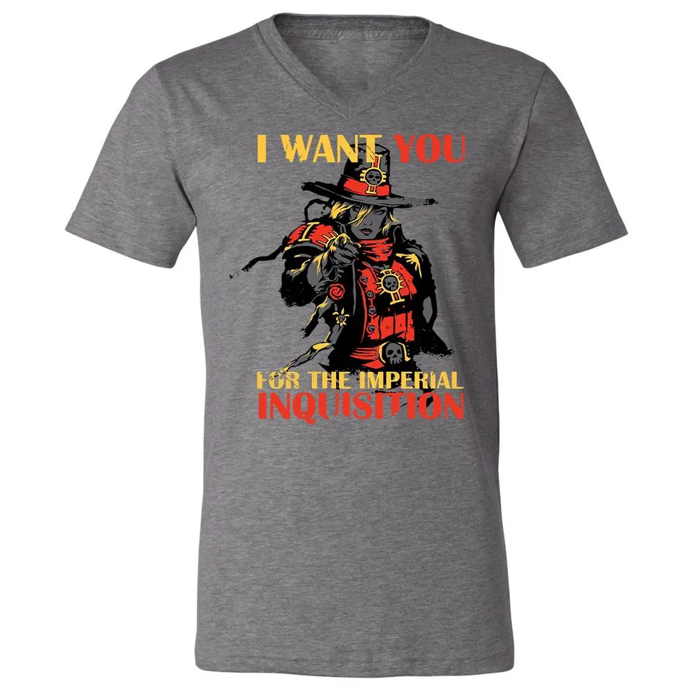 Unisex V-Neck T-Shirt - 7RVXFHCZ - Deep Heather - 13