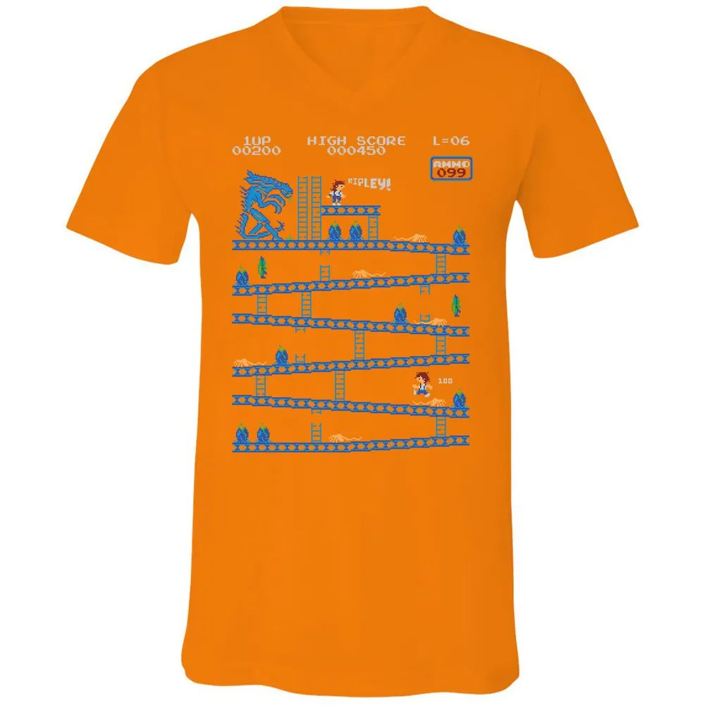 Unisex V-Neck T-Shirt - SZFH8VRS - Orange - 11