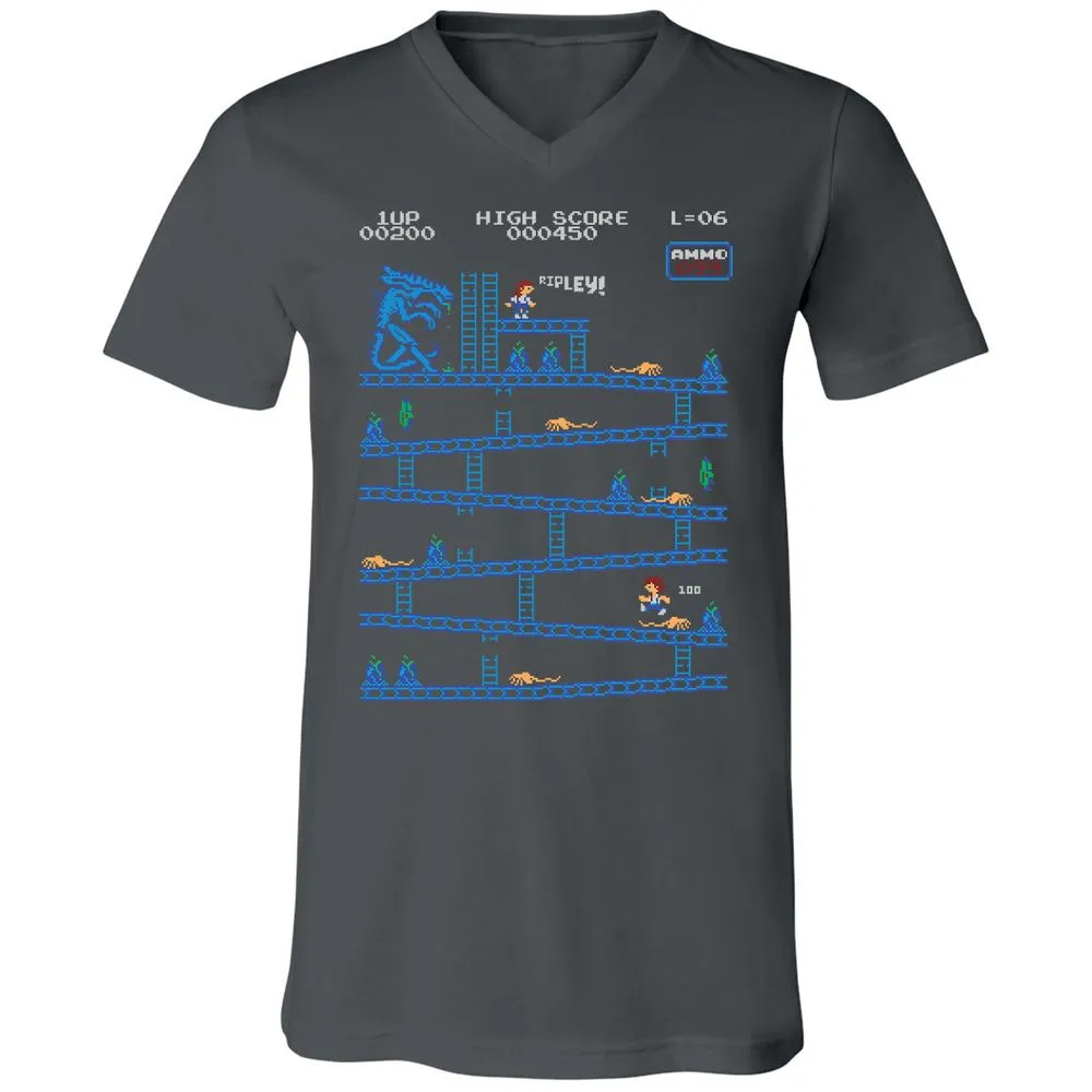 Unisex V-Neck T-Shirt - SZFH8VRS - Asphalt - 12