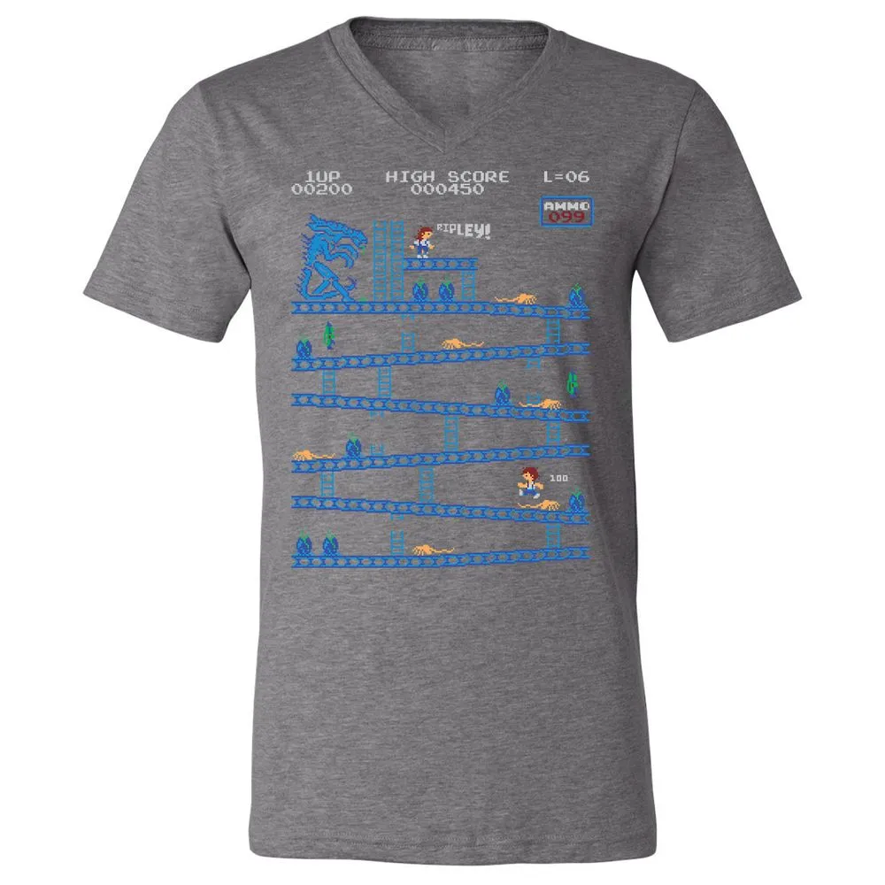 Unisex V-Neck T-Shirt - SZFH8VRS - Deep Heather - 13