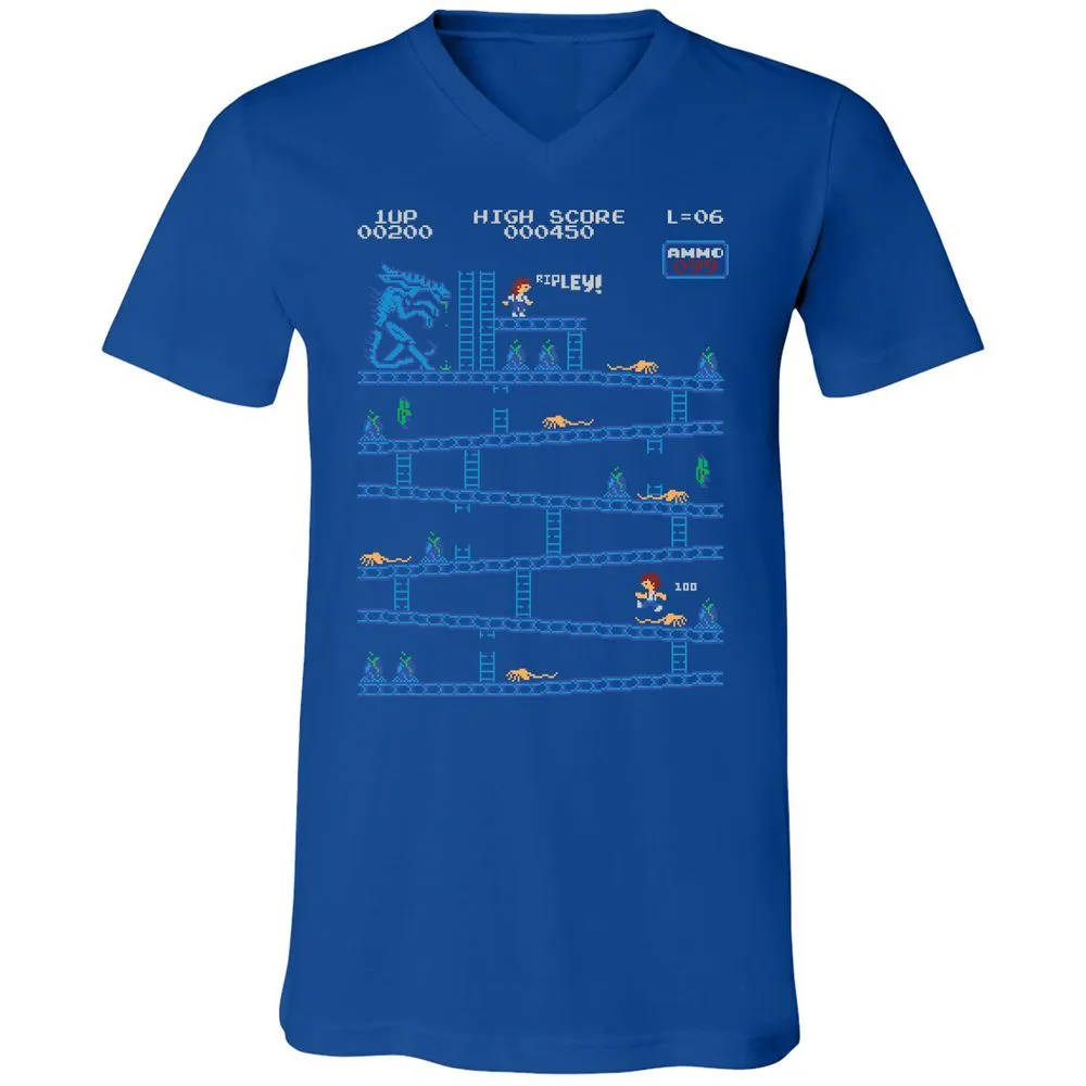 Unisex V-Neck T-Shirt - SZFH8VRS - True Royal - 4