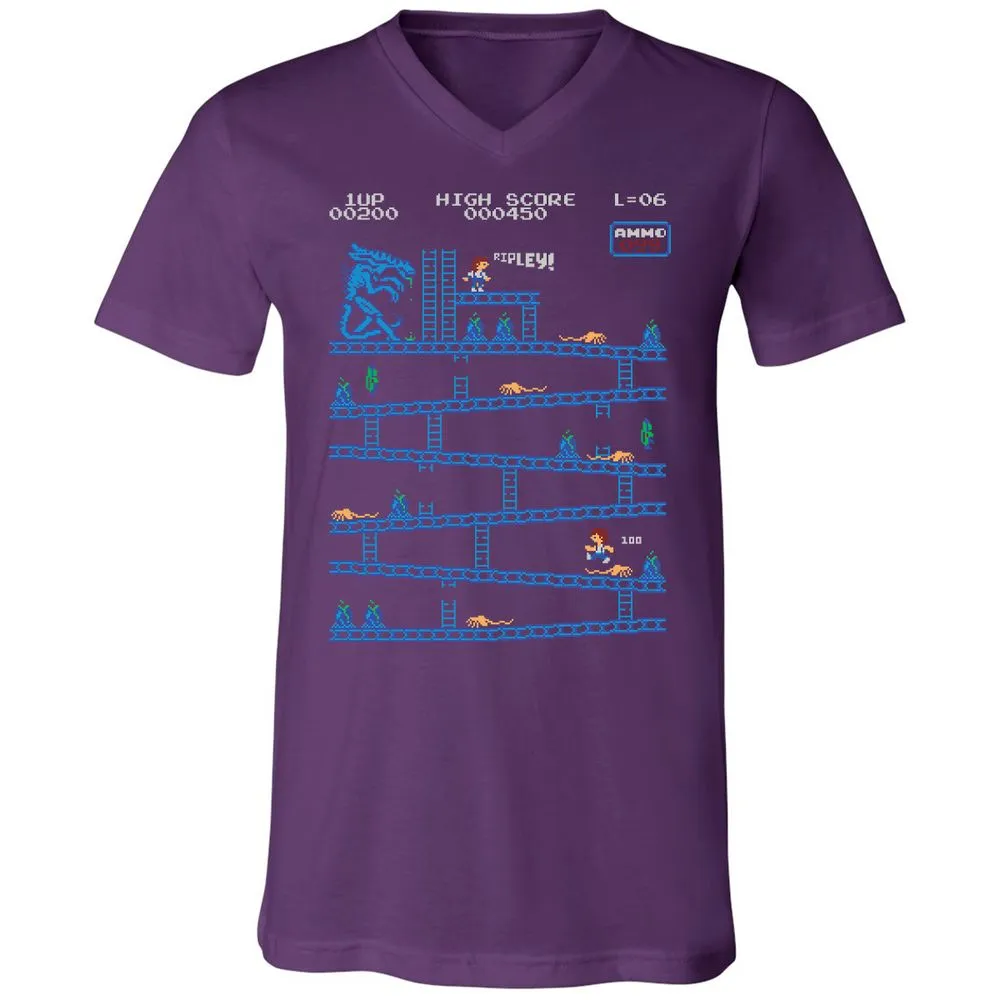 Unisex V-Neck T-Shirt - SZFH8VRS - Team Purple - 9
