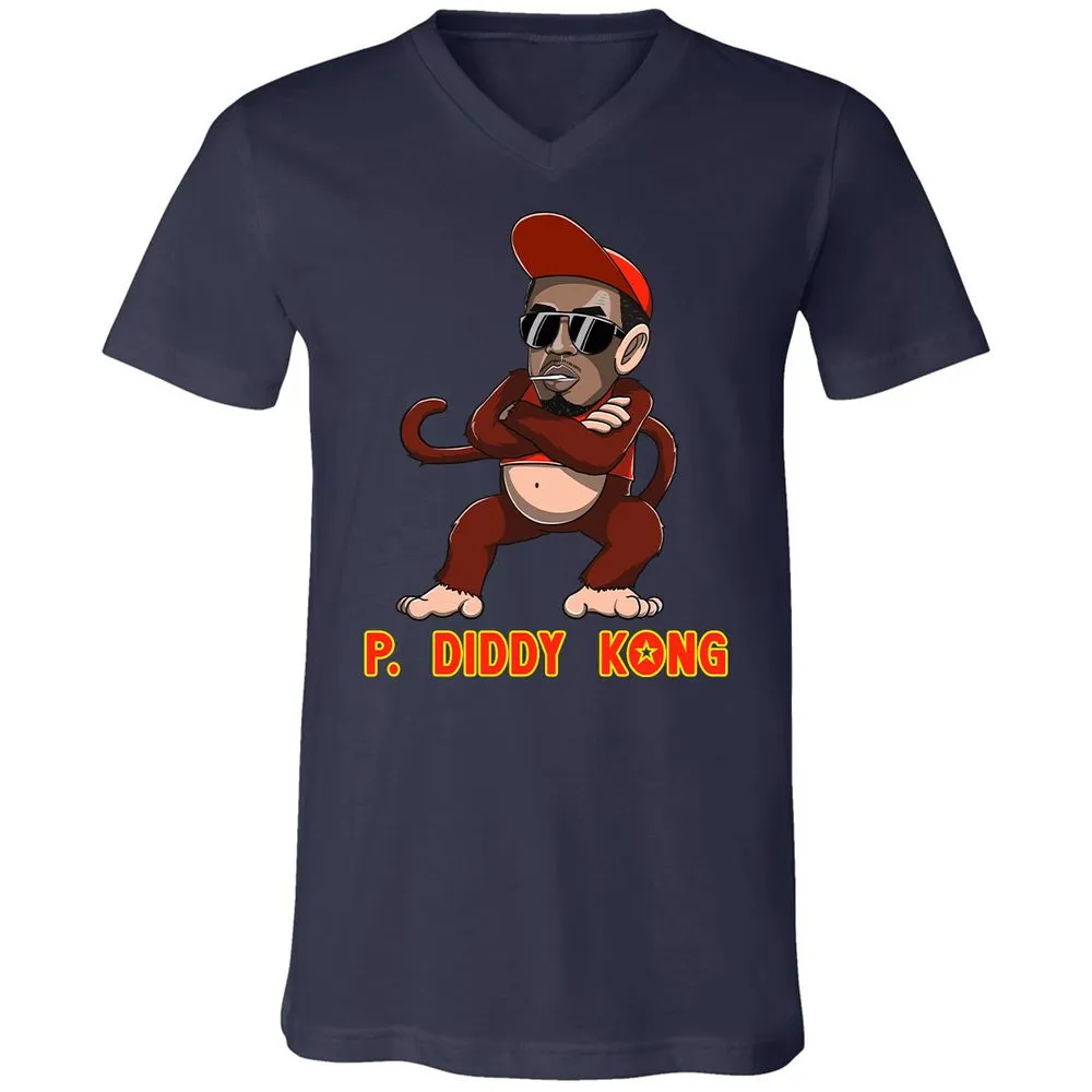 Unisex V-Neck T-Shirt - 9TQ1A26L - Navy - 2