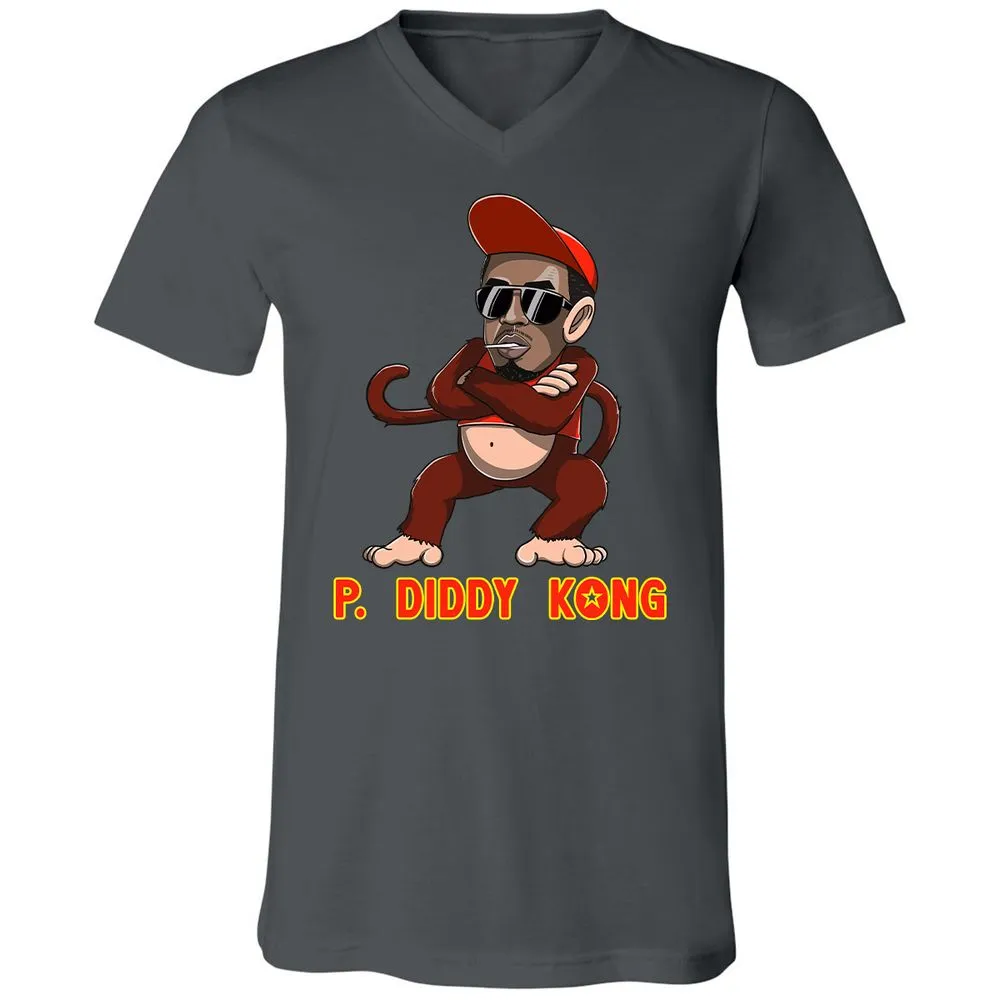 Unisex V-Neck T-Shirt - 9TQ1A26L - Asphalt - 12