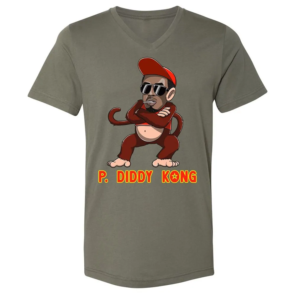 Unisex V-Neck T-Shirt - 9TQ1A26L - Military Green - 10