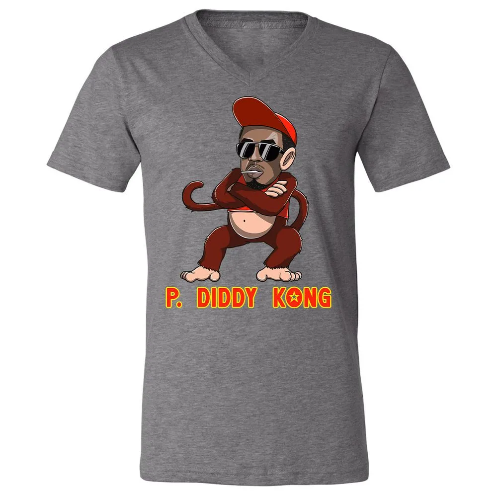 Unisex V-Neck T-Shirt - 9TQ1A26L - Deep Heather - 13