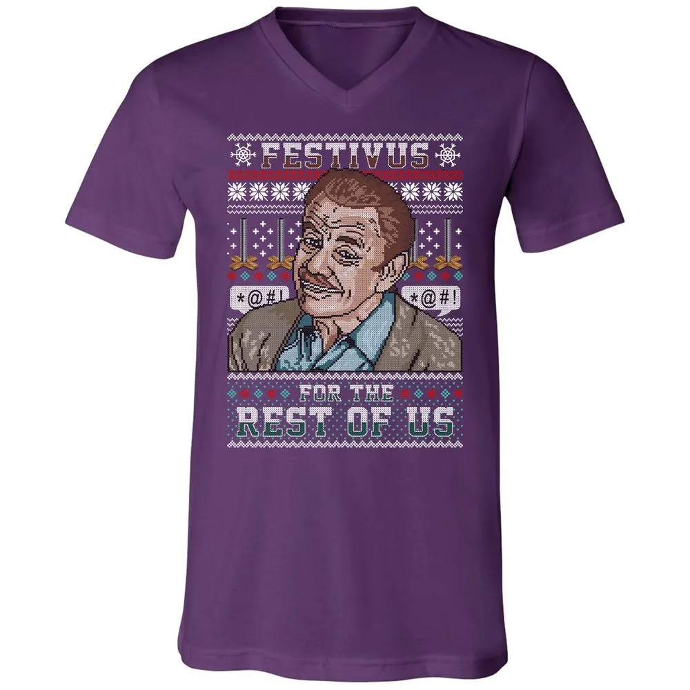 Unisex V-Neck T-Shirt - DZD782KG - Team Purple - 9