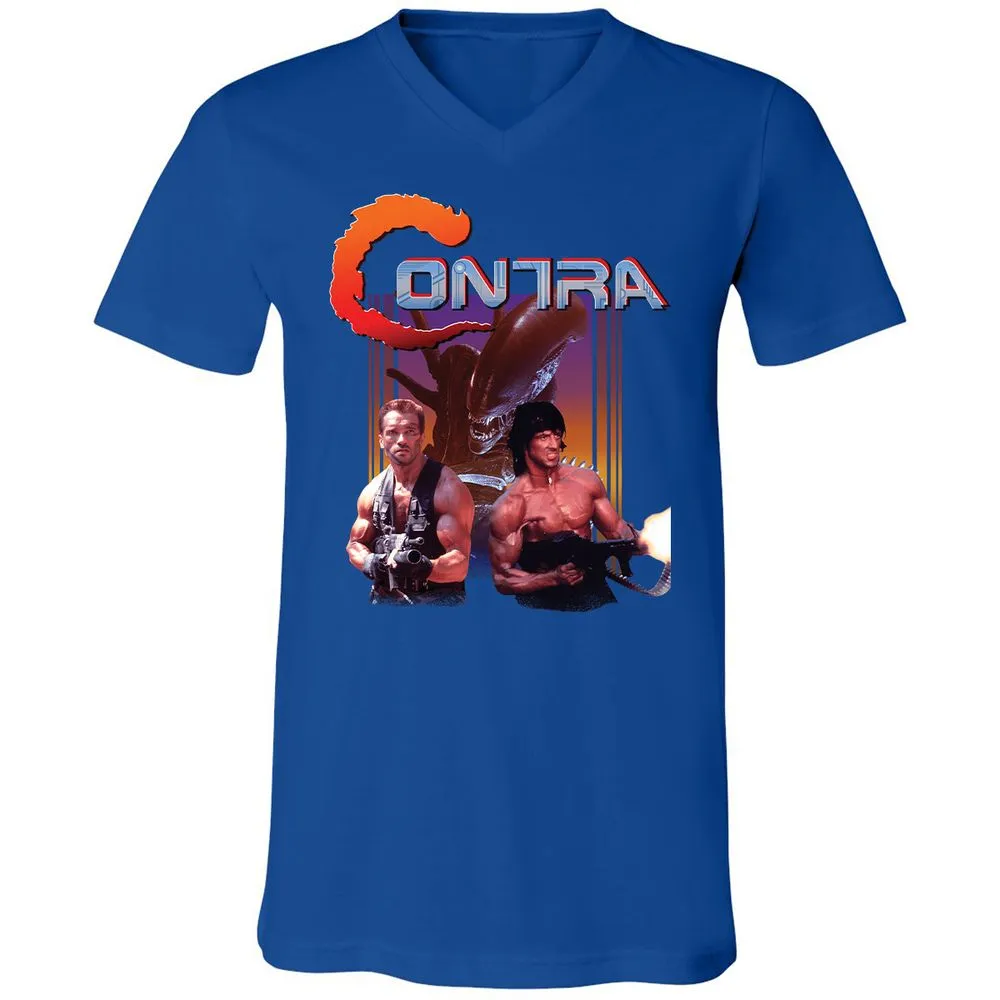 Unisex V-Neck T-Shirt - 7XXGMJAM - True Royal - 4