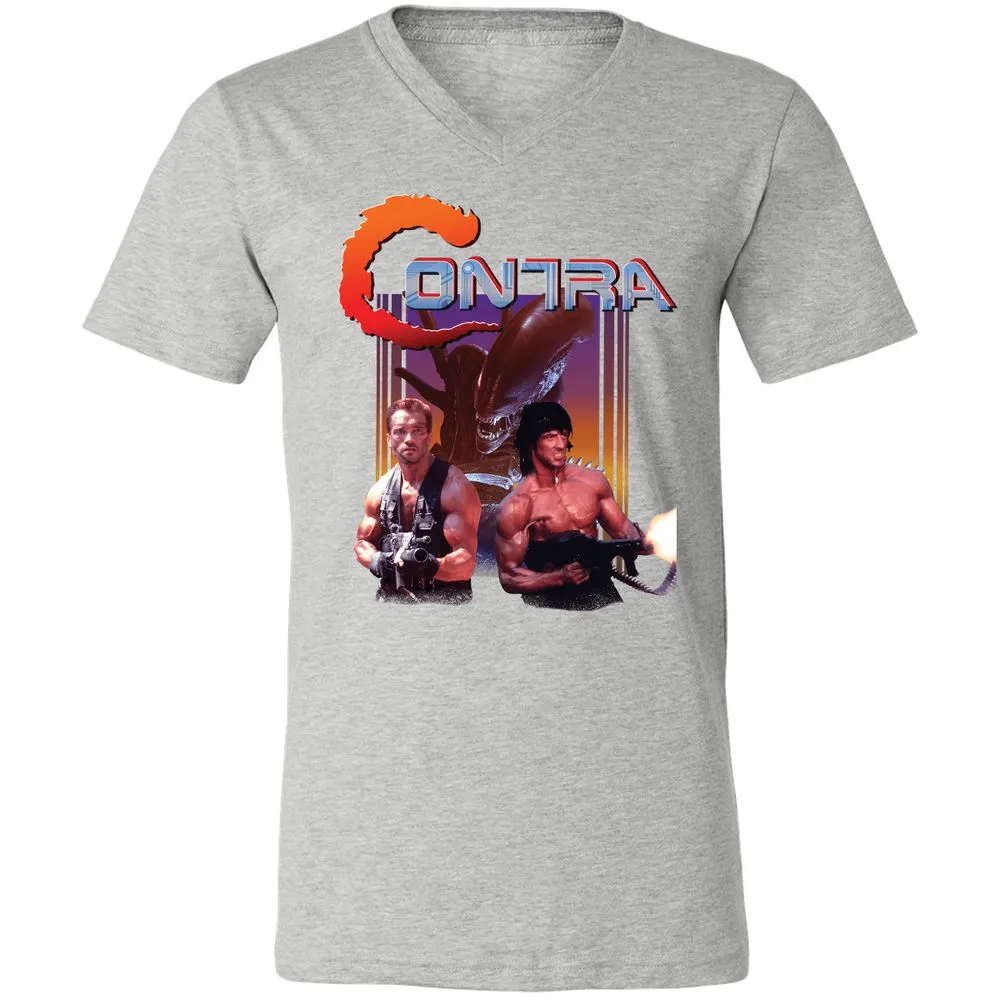 Unisex V-Neck T-Shirt - 7XXGMJAM - Athletic Heather - 7